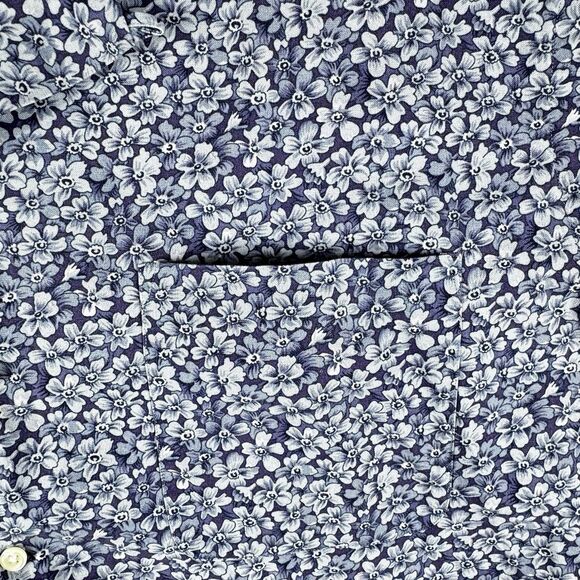 VTG Polo Ralph Lauren Shirt Caldwell Men XL Hawaiian Floral Camp Loop Collar AOP - Picture 7 of 10